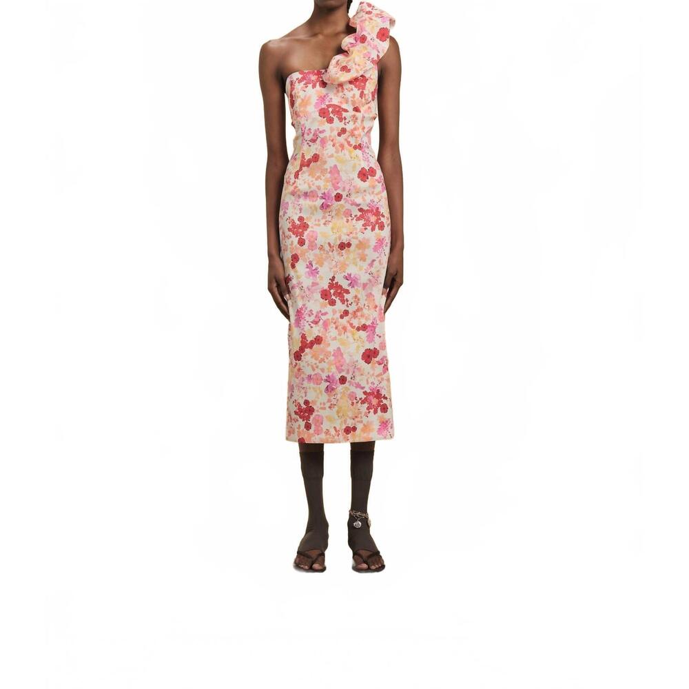 NEW KIKA VARGAS lucy dress in coral
